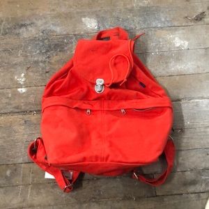 orange backpack